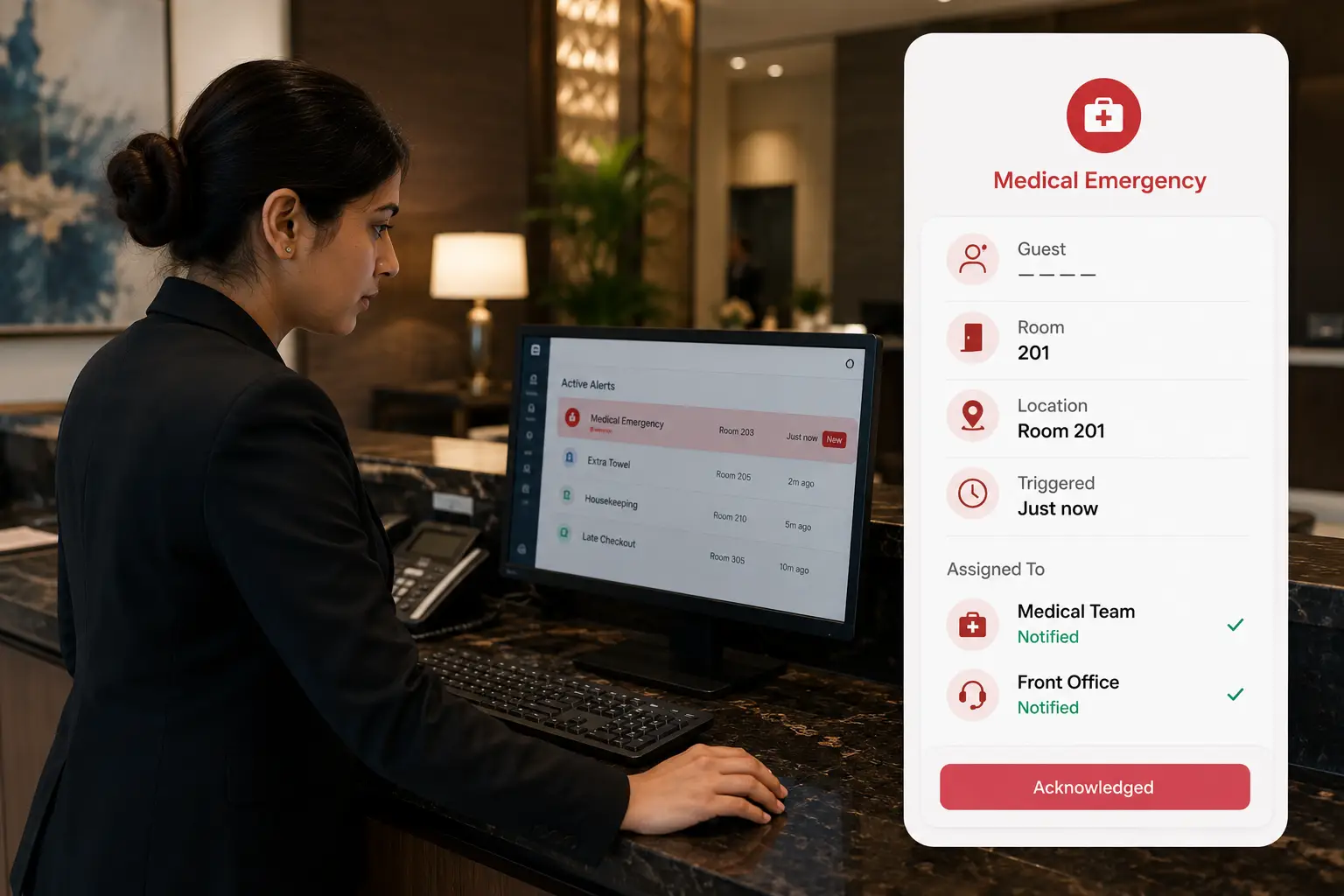 Team updates guests see instantly